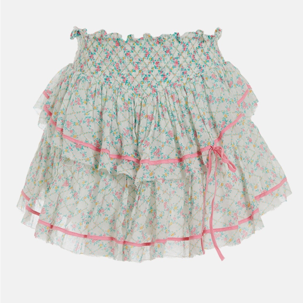 NWT LoveShackFancy Neve Skirt Green Leaf Re-Edition RARE Sold Out Retail $245